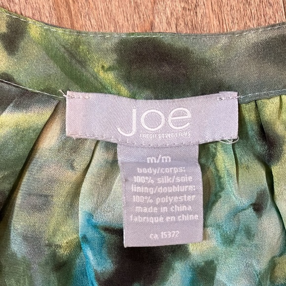 Joe tunic top green and blue watercolour - Picture 5 of 5